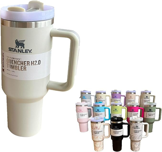 Premium Stanley Quencher H2.0 Flostate Vacuum Insulated Stainless Steel Tumbler