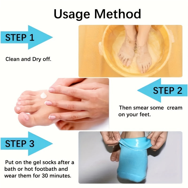 Moisturizing Reusable Spa Gel Socks (Premium Quality)