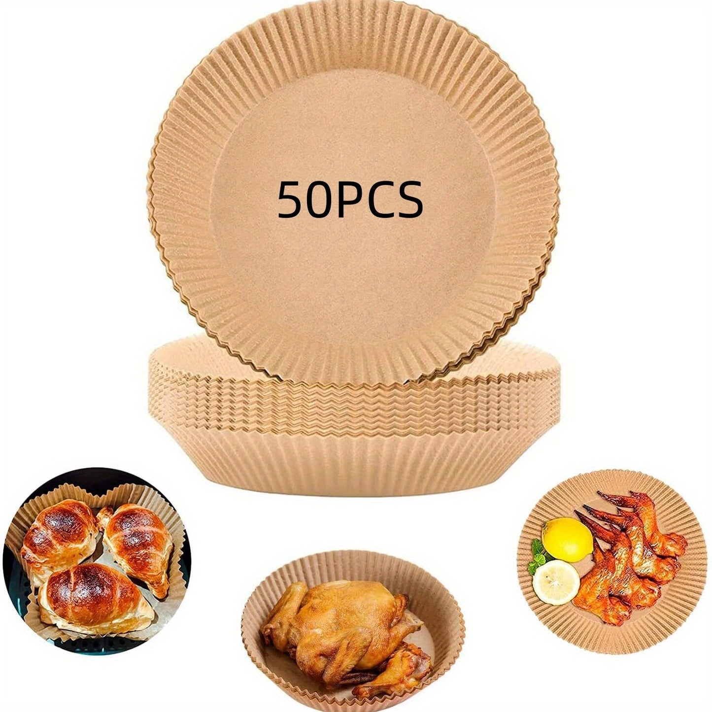 Disposable Air Fryer Paper Liners (50Pcs)