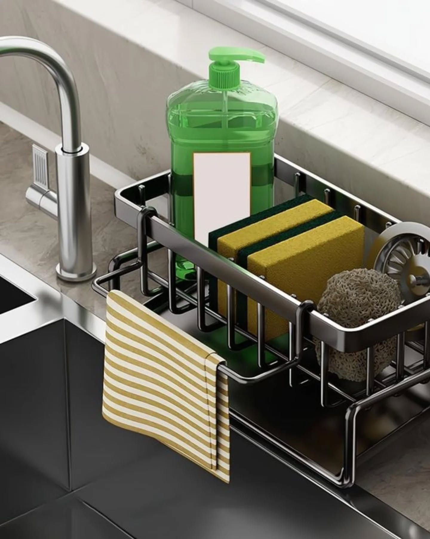 Self Drain Kitchen Sponge Rack(Premium Quality)