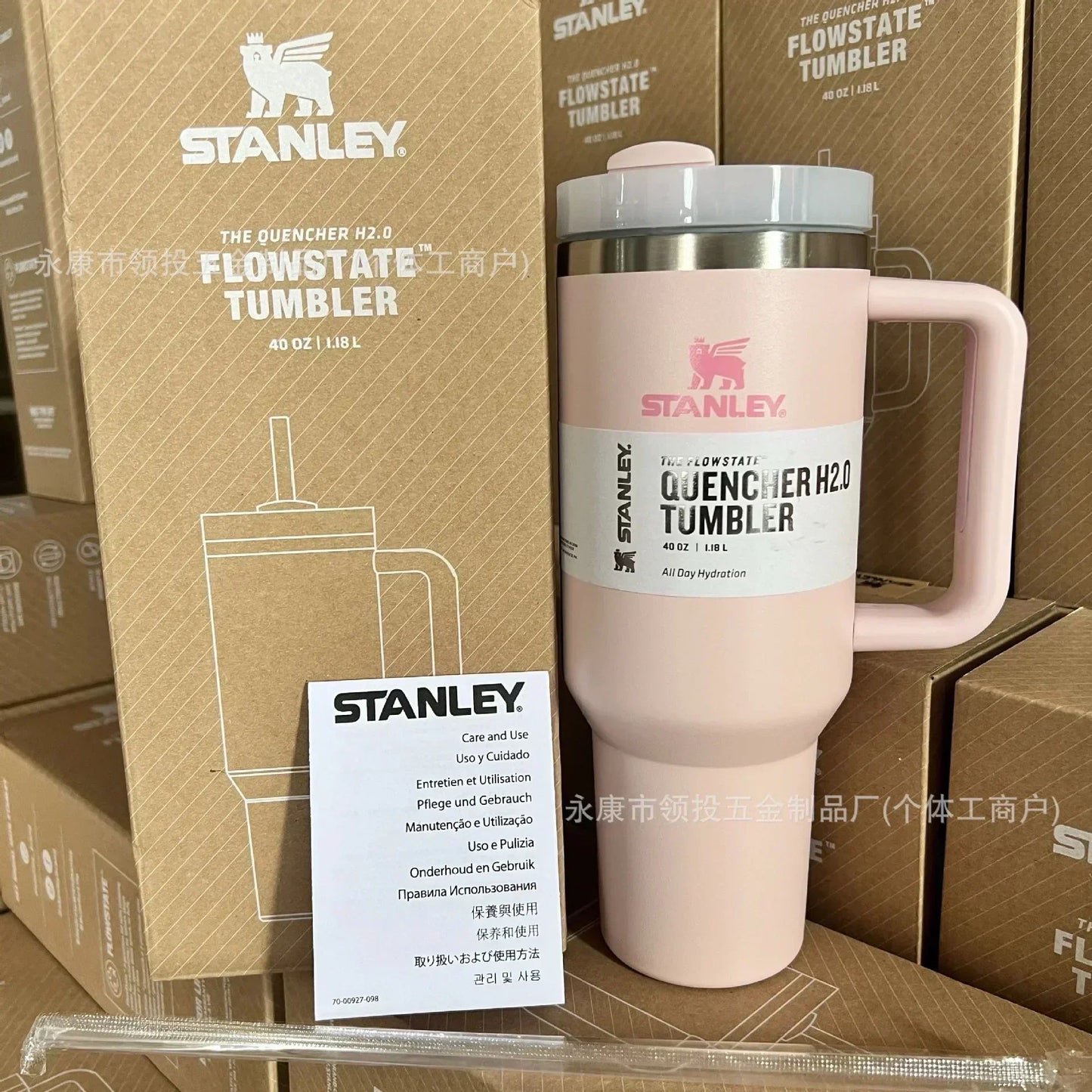 Premium Stanley Quencher H2.0 Flostate Vacuum Insulated Stainless Steel Tumbler