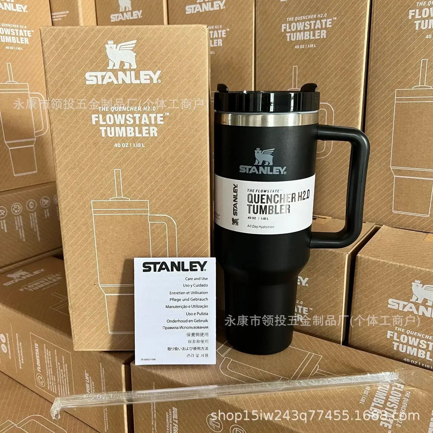 Premium Stanley Quencher H2.0 Flostate Vacuum Insulated Stainless Steel Tumbler