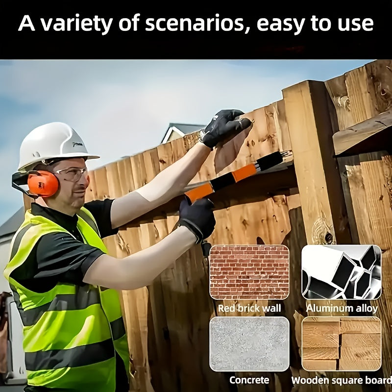 Concrete Nail Machine Kit with Free Nails,5 Speed Adjustable Manual Steel Nailer - Built in Air Nailer for Red Brick Walls,Concrete Walls