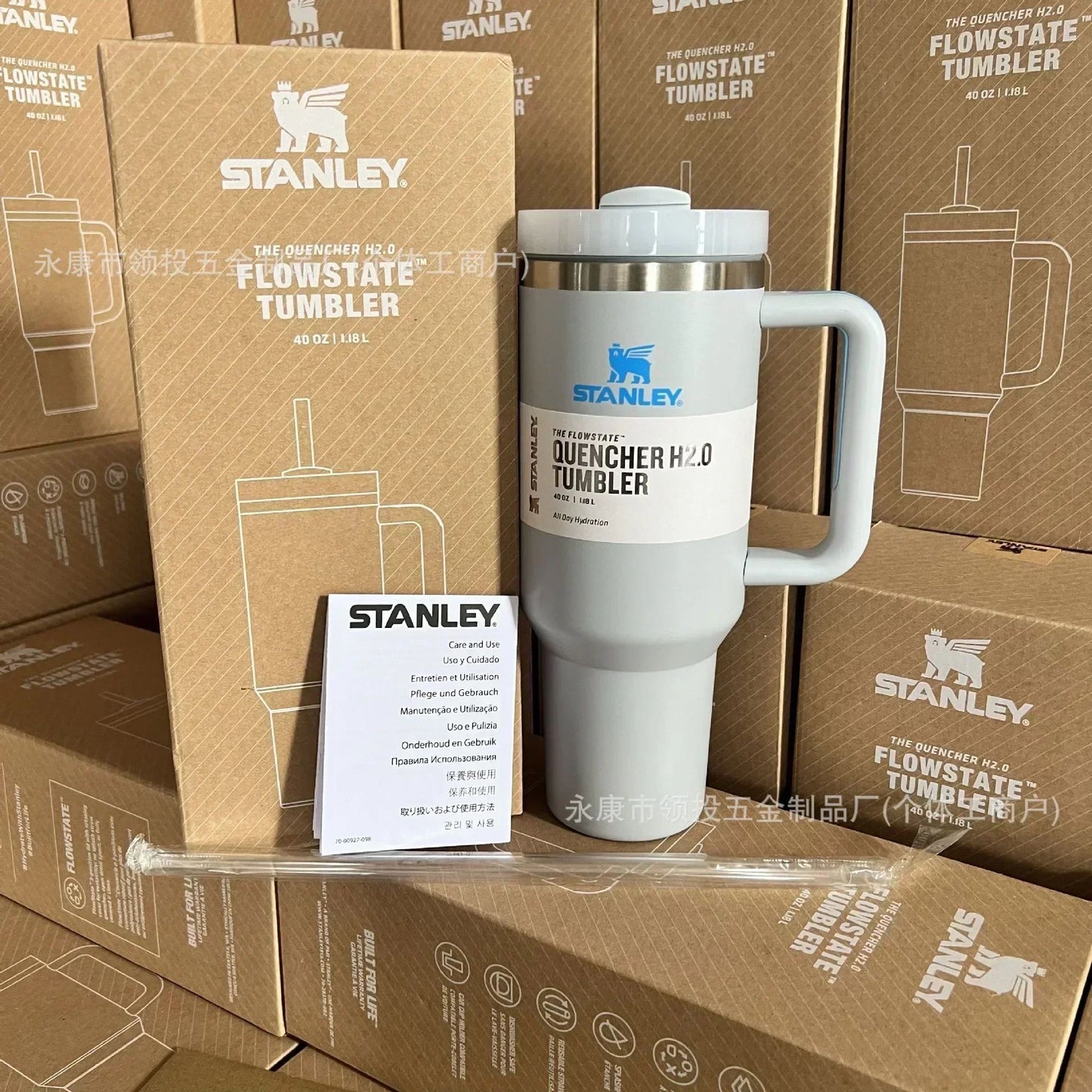 Premium Stanley Quencher H2.0 Flostate Vacuum Insulated Stainless Steel Tumbler