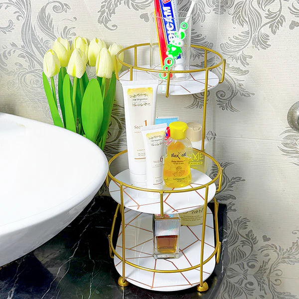 3-Tier Golden Vanity Stand