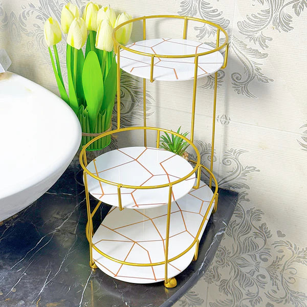 3-Tier Golden Vanity Stand