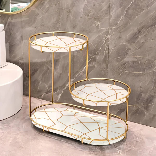 3-Tier Golden Vanity Stand