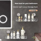 Crystal Suction Wall-Mounted Shelf
