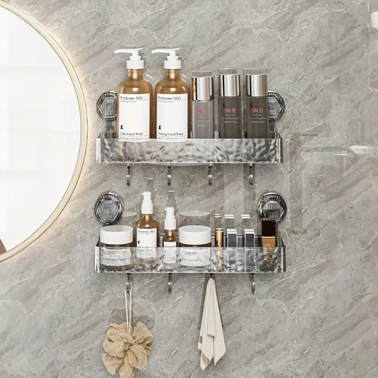 Crystal Suction Wall-Mounted Shelf