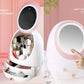 Creative Egg Shaped LED HD Mirror Makeup Storage Box