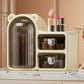 Bear-Shaped 360° Cosmetic Organizer with Drawers