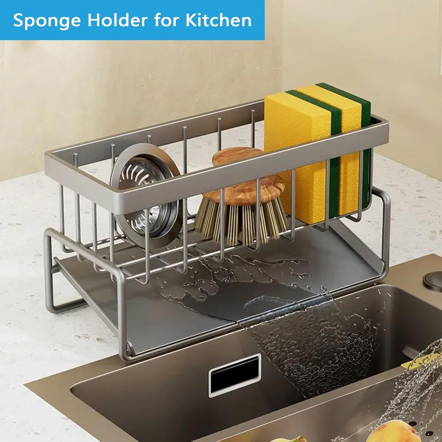 Self Drain Kitchen Sponge Rack(Premium Quality)