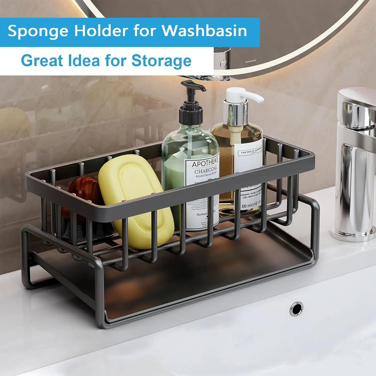 Self Drain Kitchen Sponge Rack(Premium Quality)