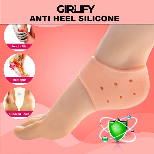 Silicone Heel Protectors for Cracked Heels, Heel Spurs, Plantar Fasciitis