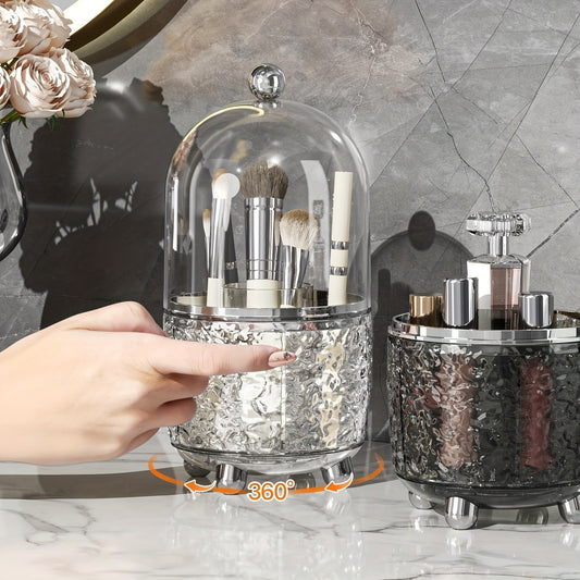 Luxury Clear Makeup Brush Cleaner With Lid
