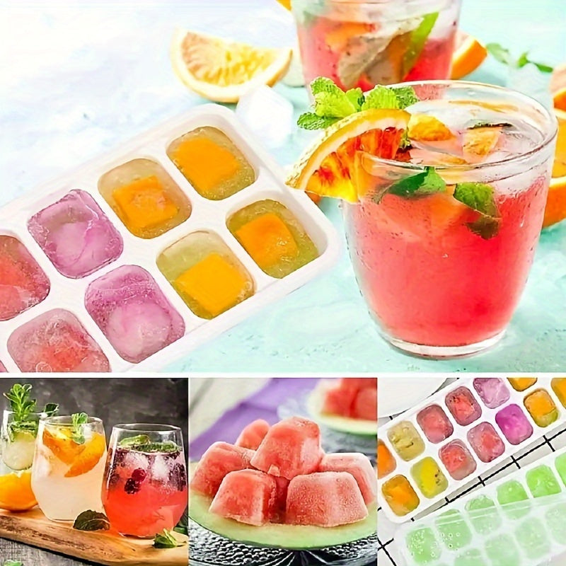 Silicone Pop-Up Ice Cube Tray with Lid