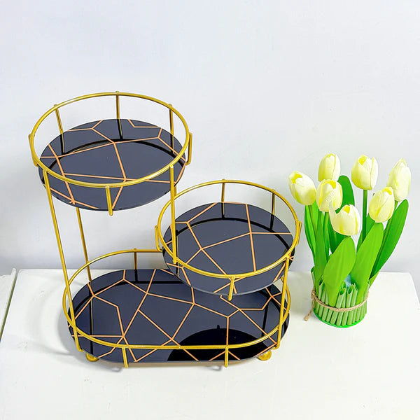 3-Tier Golden Vanity Stand