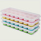 Silicone Pop-Up Ice Cube Tray with Lid